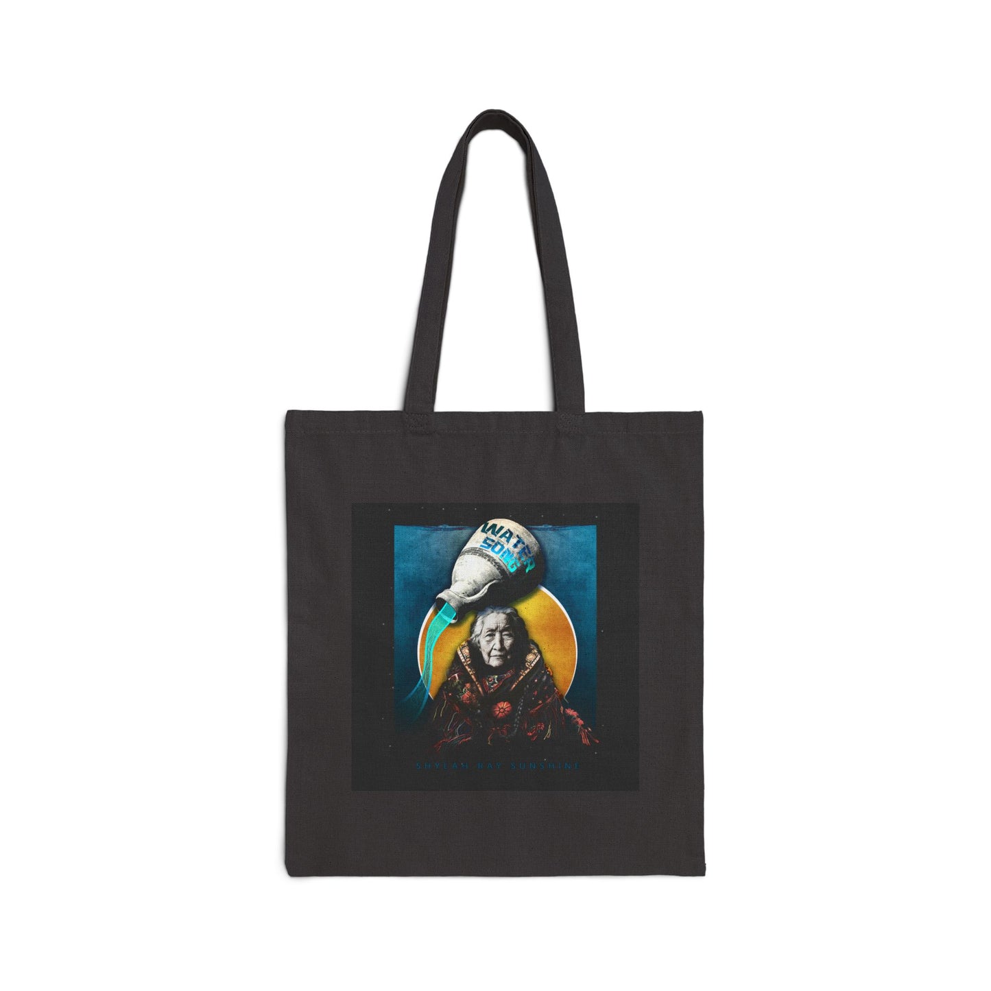 Cotton Tote Bag — Water Song Design