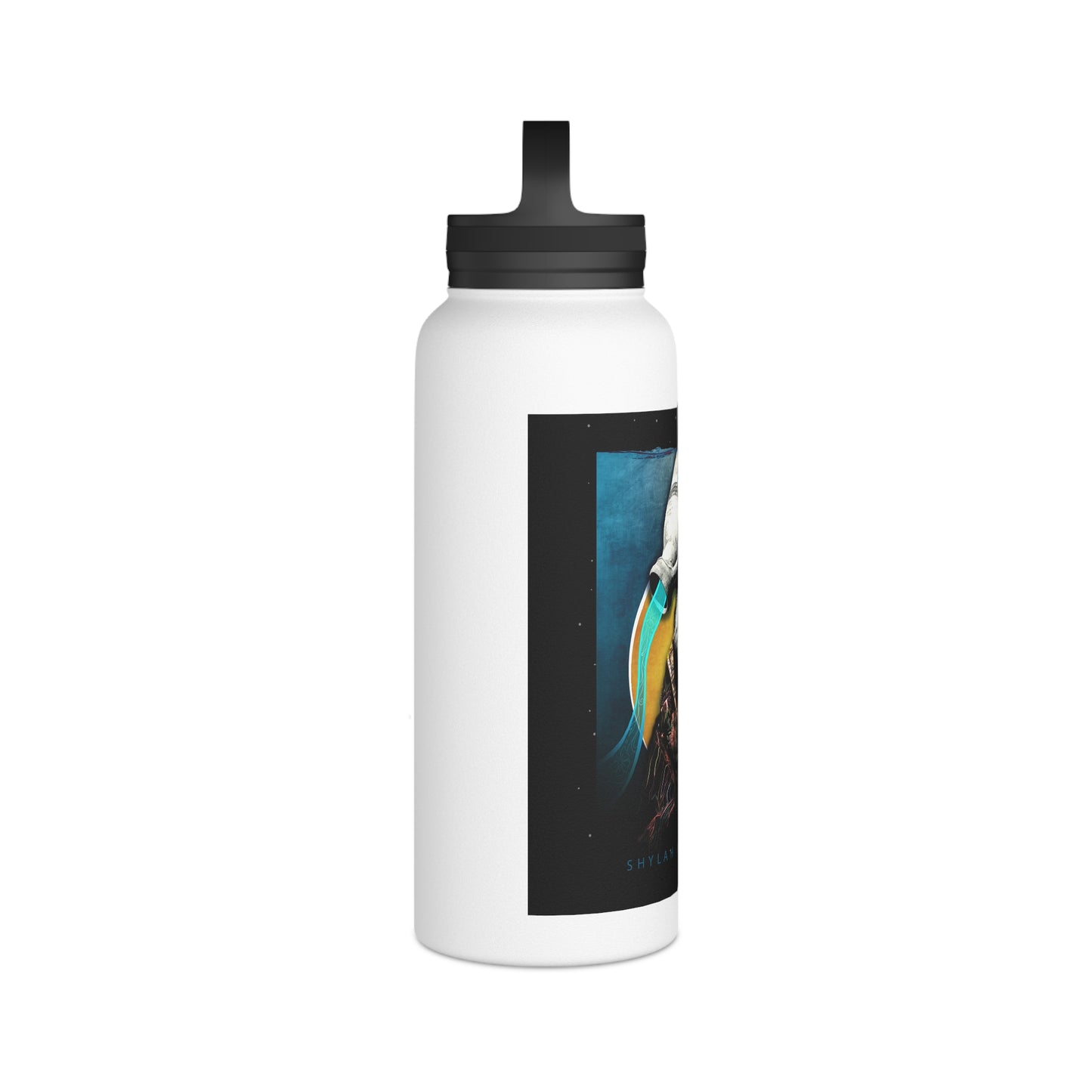 Stainless Water Bottle — Native Elder 'Water Is Life' Design