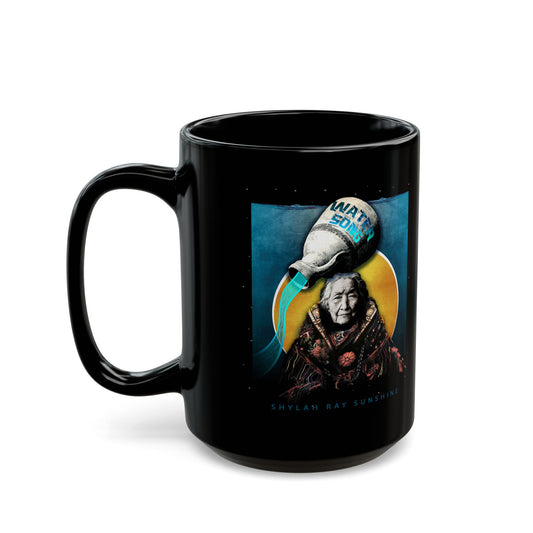 Black Coffee Mug – Water Song Art (15oz)